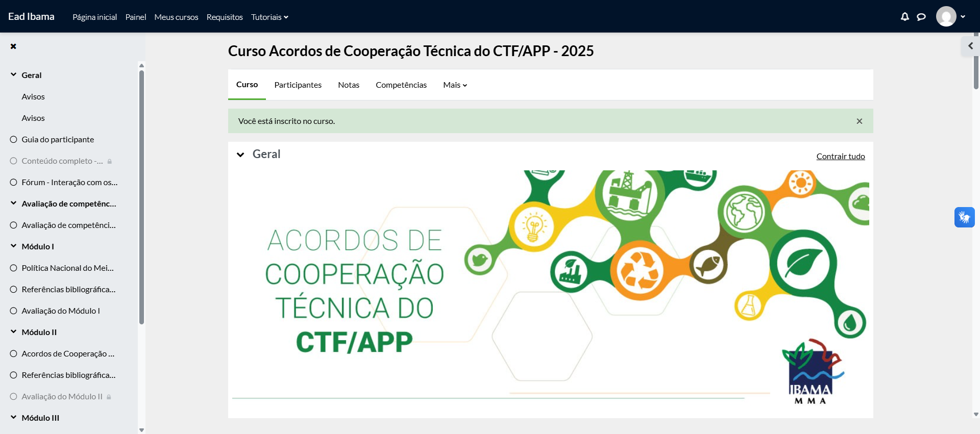 Curso inscrito